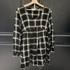 Knox Rose Black and White Checkered Dress
